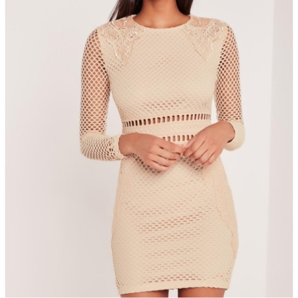 Missguided Carli Bybel Long Sleeve Bodycon Dress